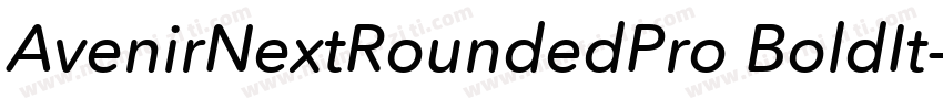 AvenirNextRoundedPro BoldIt字体转换